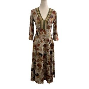 Aldo Martins Cap Juluca Print Midi Dress
